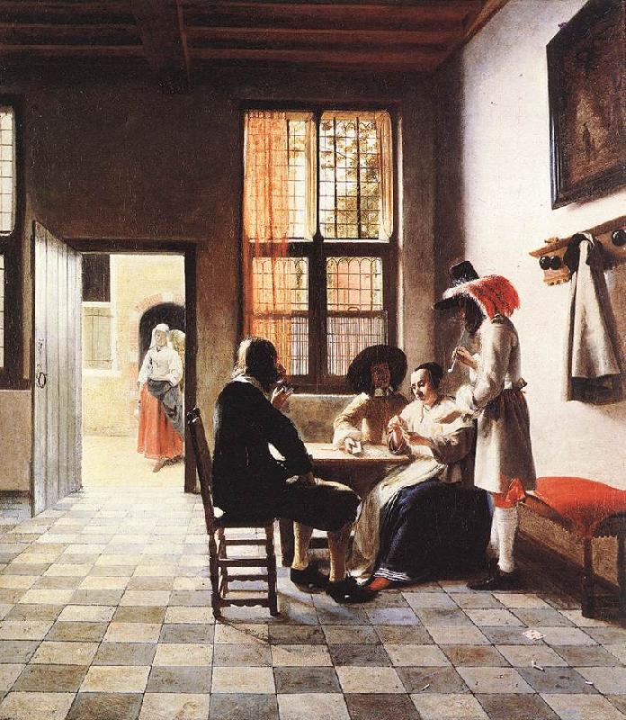 HOOCH, Pieter de Cardplayers in a Sunlit Room sg